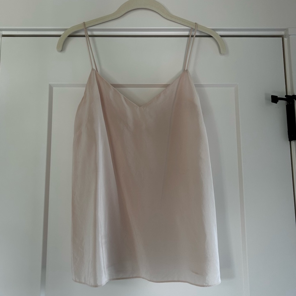 100% Silk Amanda Uprichard Soft Pink Tank